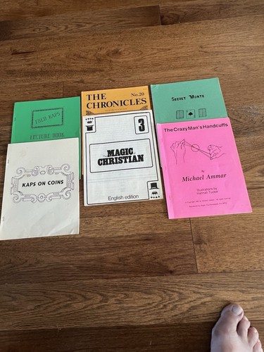 Vintage Lot Of Various Magicians Lecture Notes, Tricks, Booklets.