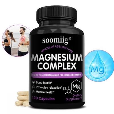 Magnesium Complex Capsules - Promotes Relaxation - Bone Health - Muscle Recovery