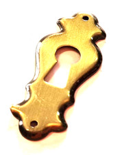 Bocchetta Chiave per Mobili in Ottone Bronzo Patine' mm. 50x20 RDS
