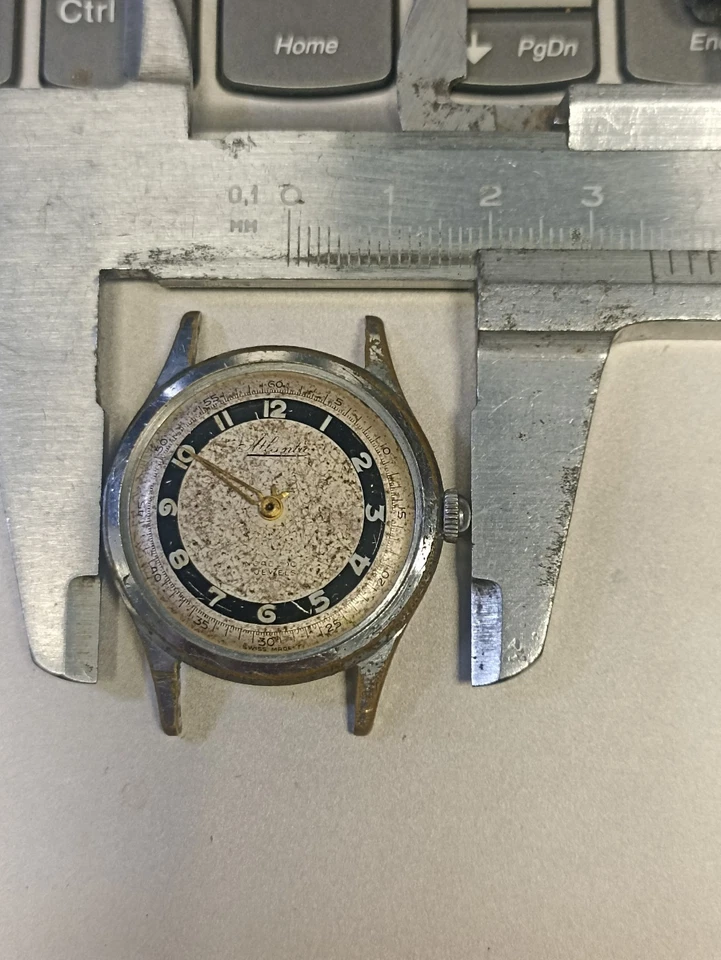 Atlantic Watch  36 mm with crown. Mechanical, For Repair! Working. - Image 3 of 4