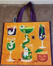 Marshalls - Creepy Halloween Cocktails - Large Reusable Shopping Tote Eco Bag