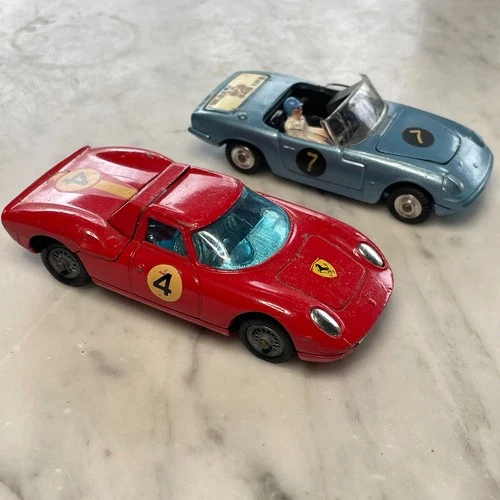 Corgi Toys 318 314 Lotus Elan S2 Open Top Tiger Ferrari Belinetta 250 Vtg Cars