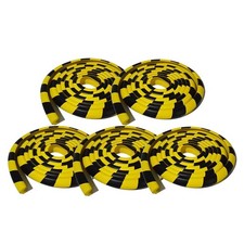 Wall Edge Corner Guards, 196.9in/5m Yellow Black Safety Bumpers, Self-Adhesiv...