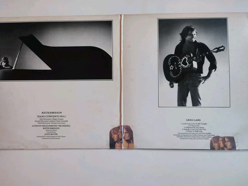 DOUBLE LP EMERSON LAKE AND PALMER " WORKS "  VOL 1- 1977 - Photo 3/4