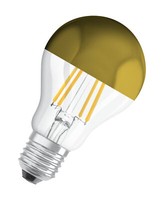 Osram E27 Led Star Kopfspiegellampe Mirror Gold Filament Klar 4W Warmweiß