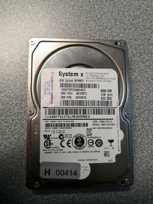 IBM SYSTEM X SAS Hot-Swap 2.5 600GB 10000RPM (90Y8872)