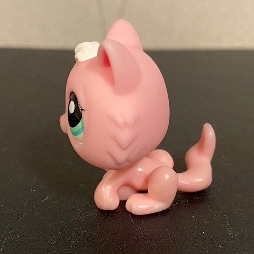 Authentic Littlest Pet Shop #2575 Pink white kitten cat - Picture 4 of 11