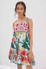 Anthropologie  Farm Rio Crochet Mini Dress size M new nwt