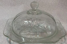 Recollection Clear Glass Covered Butter Dish Clear By Indiana Glass