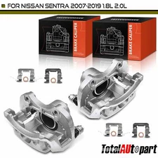 2x Disc Brake Calipers with Bracket for Nissan Sentra 2007-2019 Front LH & RH