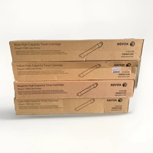Xerox Phaser 7500 Toner bundle 106R01436 106R01437 106R01438 106R01439