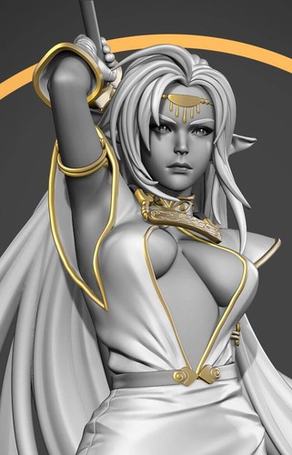 1/24 1/18 Pirotessa Lodoss War Unpainted Unassembled Model Garage Kits GK - Picture 4 of 6