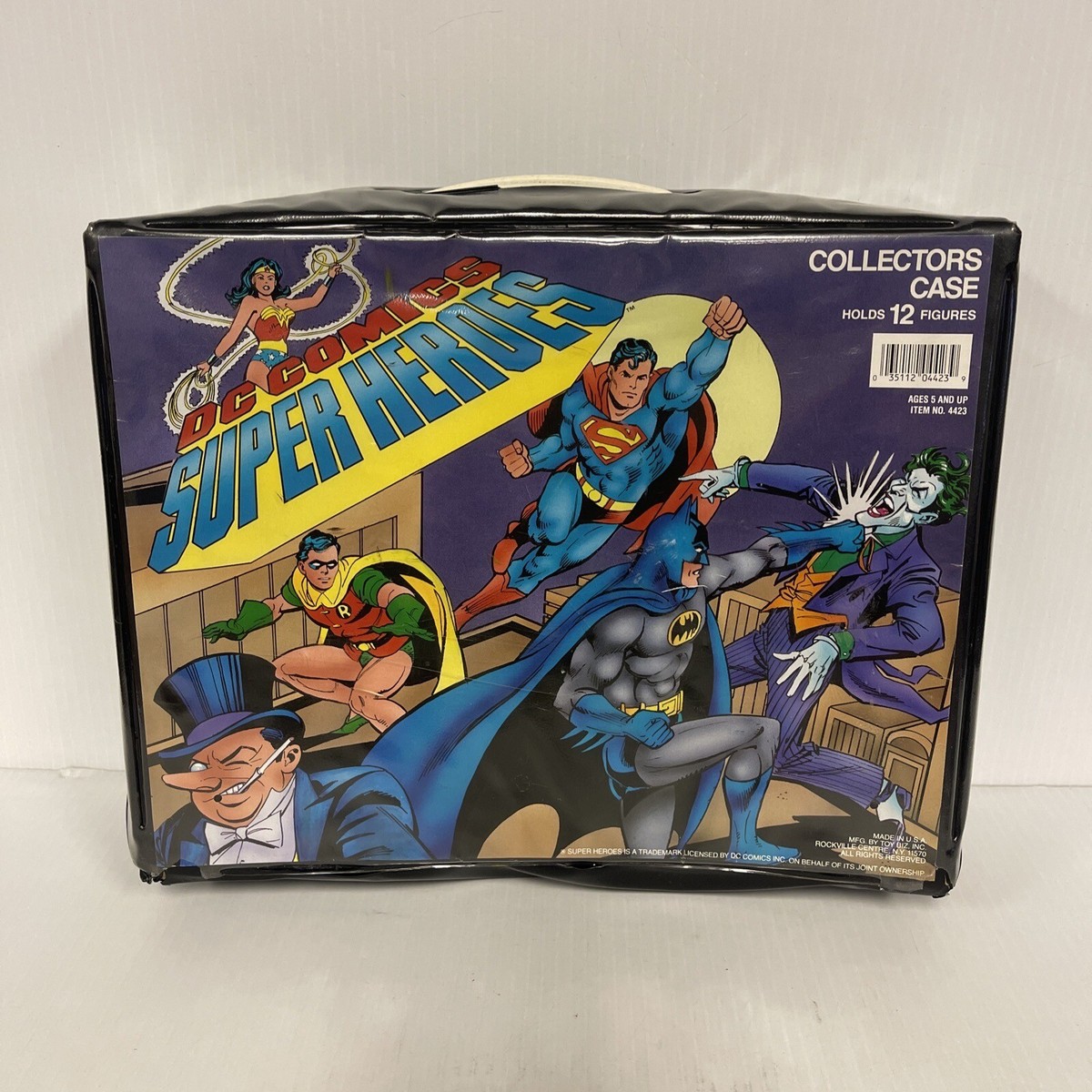 VINTAGE DC COMICS SUPER HEROES 12 FIG. COLLECTORS CASE NO