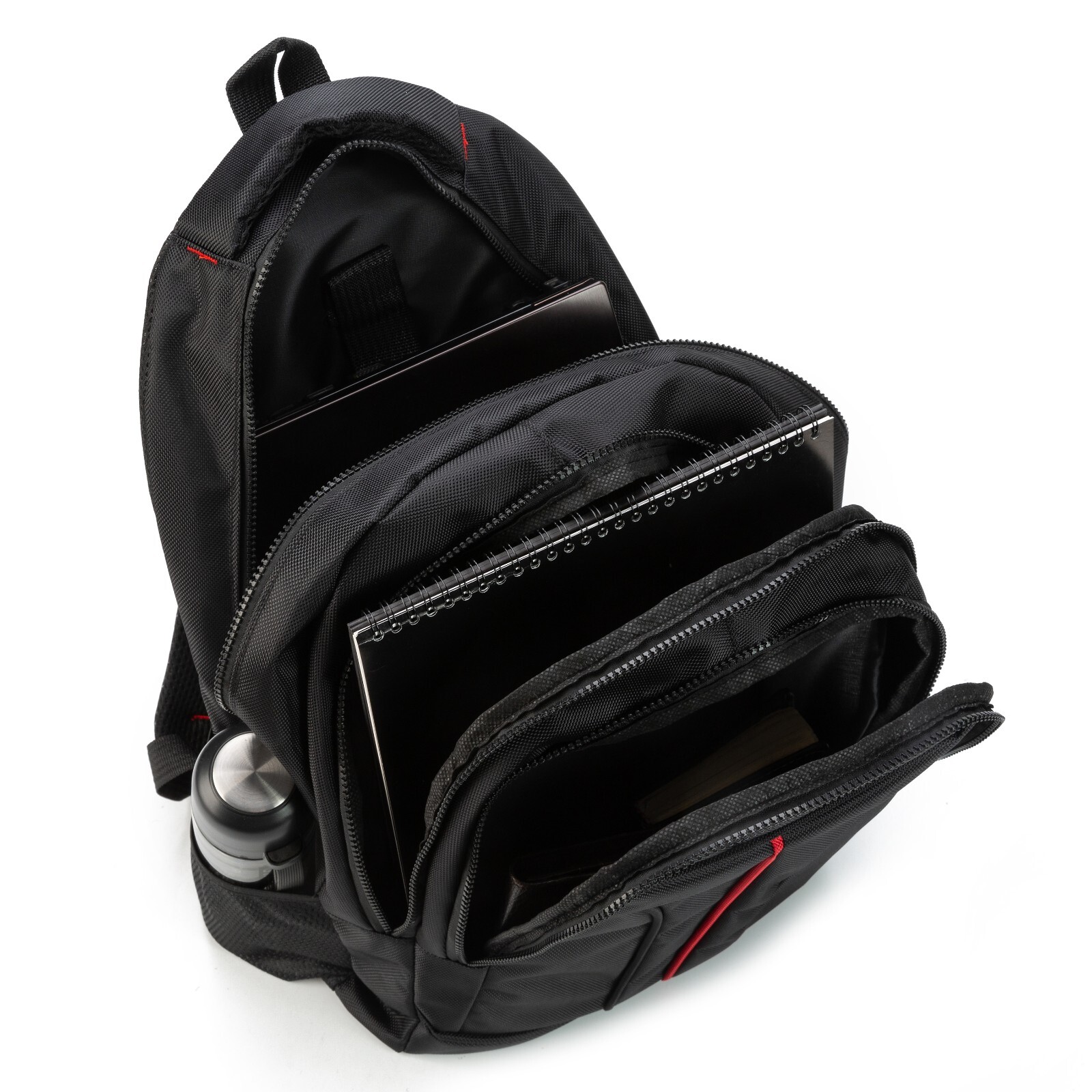 DUKAP CRUISER Executive Travel Backpack with 15.6-inch Laptop Pouch, Black