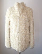 Maison Martin Margiela Ivory Curly Lamb Sheepskin Fur Coat 40 4