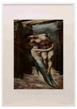 Burne Jones E 1833 1898 Burne Jones 1909 The Depths of the Sea A3 A4 Framed Pri