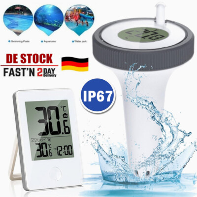 Wireless Pool Thermometer Digital LCD Bildschirm für Schwimmbad Aquarium Teich