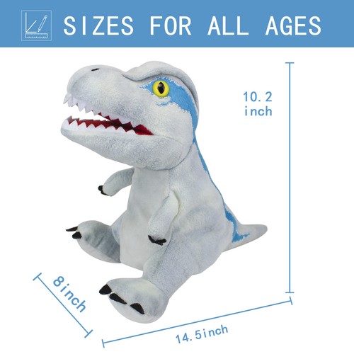 Dinosaur Hand Puppet for Childrens Stuffed Animal Dino Soft Plush Role Play Toys - Picture 2 of 6