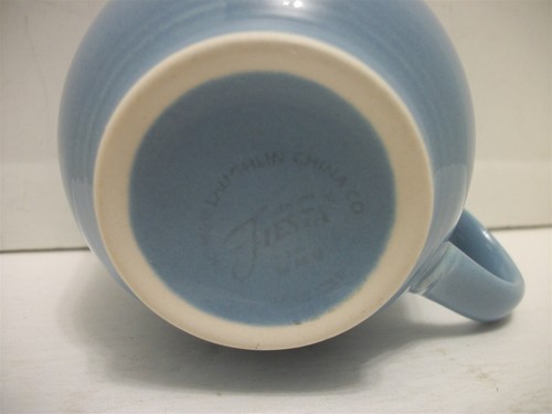 Vtg Homer Laughlin Fiesta Ware Medium BLUE CUP & SAUCER Lead Free - Picture 5 of 8
