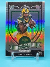 2021 Prizm Draft Picks Football Trey Lance SILVER PRIZM Crusade #164 49ers RC