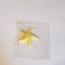 Wade Red Rose Tea - Yellow Star Fish - NIP - Nautical Wonderland Series