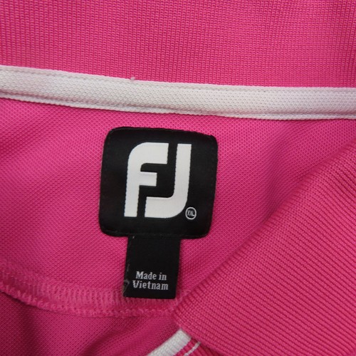 FootJoy Polo Shirt Adult XL Extra Large Pink Breathable Short Sleeve Golf Mens - Picture 8 of 8