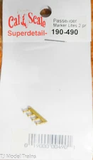 Cal-Scale HO #490 Passenger Car Marker Lites (2 Pair) Brass Castings