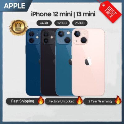New Sealed Apple iPhone 12 Mini A2176 13 Mini A2481 128/256GB