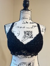 Xhilaration Women Lace Racerback Padded Bralette Sz M