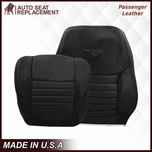 1999 2000 2001 2002 2003 Ford Mustang GT Leather Replacement Seat Cover Black - Picture 17 of 19