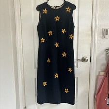 Oscar De La Renta Floral Midi Sheath Dress