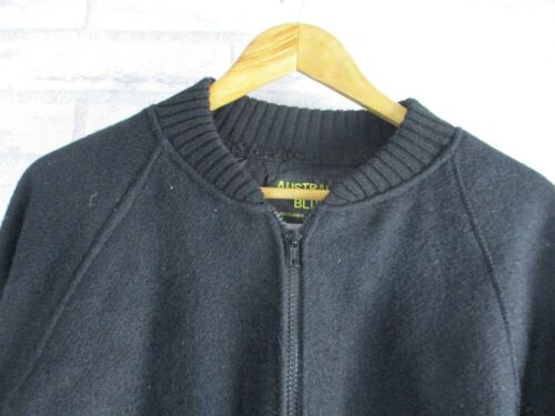 Australian Bluey mens/womens? Coat jacket black zip front 2xl pockets - Picture 2 of 7