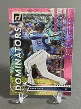 2020 Donruss Dominators Pink Fireworks Jorge Soler #D-7 SN Kansas City Royals