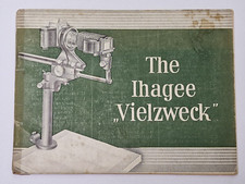 The Ihagee 'Vielzweck'  multipurpose Bellows Unit Instruction Manual, English