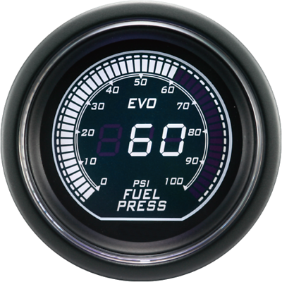 #ad #ad EVO 52mm 2 1 16quot; Digital Fuel Pressure Gauge 0 100 PSI White amp; Green LCD $111.62