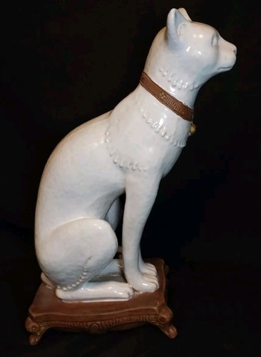 Large 15" VTG Signed Italian Capodimante Cat On Pillow Statue - Immaculate!!! - Picture 2 of 24