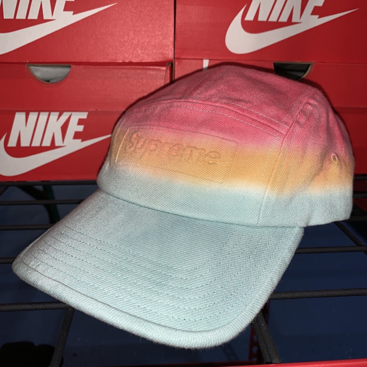 supreme embossed denim camp cap（訳アリ Supreme Embossed