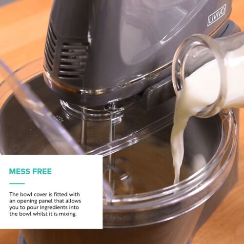 LIVIVO 2 en 1 Mezclador de Mano y Soporte Mezclador de Alimentos Batidora 2.5L Máquina Procesadora 300W - Imagen 8 de 12