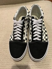 Vans Men's Old Skool Primary Checkerboard Sneakers Shoes Style sz 11.5 