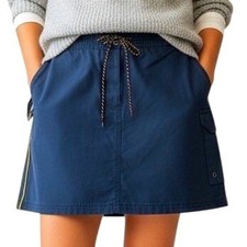 Y2K American Eagle 4 Performance Blue Cargo Skirt Preppy Military Tennis Rugged