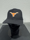 Texas Longhorns Steer Bevo Football Orange Helmet Logo Black Snapback Hat New