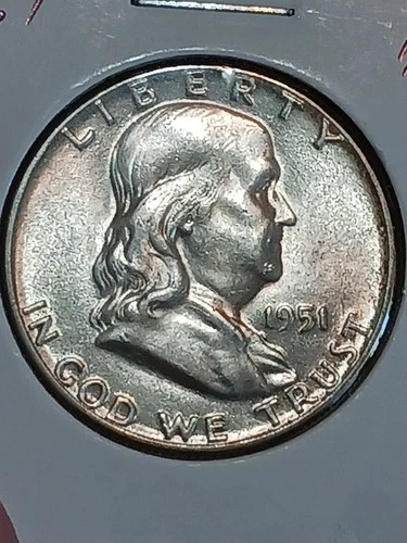 1951 Franklin Half Dollar (BU & Attractive)