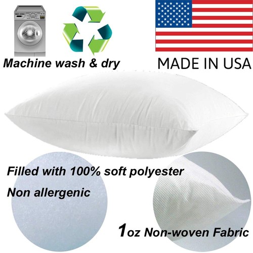 3 Pack Pillow Insert 26x26 Hypoallergenic Square Form Sham Stuffer Standard W... - Picture 4 of 5