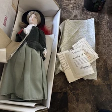 CECILY OF VIRGINIA- FRANKLIN HEIRLOOM DOLLS- "MAIDS OF THE 13 COLONIES"- NIB