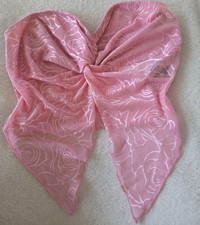 SheIn Pink Strapless Bustier Corset Top Floral Rose Bow Spandex Size S