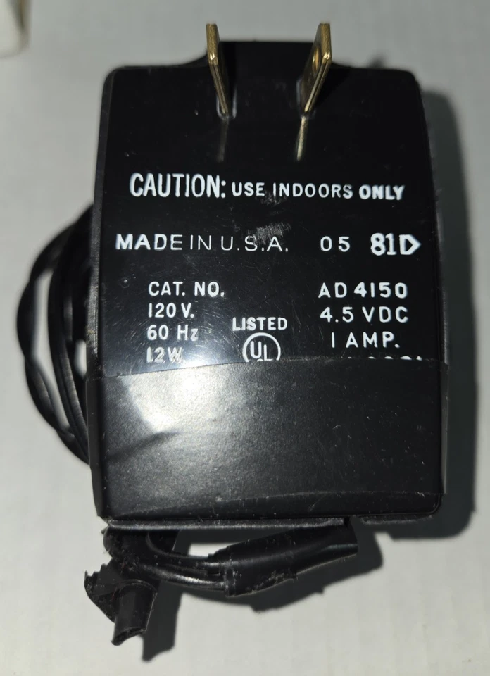 Genuine 4.5V 1.0A CASIO Power Supply #AD-4150 Adapter for Electronic Calculator - Image 3 of 4