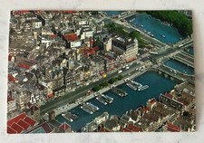 New Vintage Amsterdam Holland View Damrak & Prins Hendrikkade Postcard