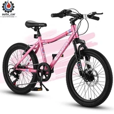 20" Kids MTB Bike 7-Speed Shimano Gears, Front Suspension, Disc Brake for 6-12