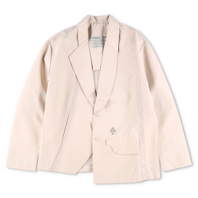 A COLD WALL Herren Blazer Beige Polyester Regular Fit Assymetrisch Größe M UVP 550