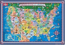 PICTORIAL MAP OF THE USA